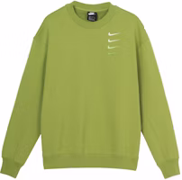 Nike French Terry Swoosh Gradient Crewneck Pullover in Pear Green DB9408-310 Nike French Terry Swoosh Gradient Crewneck Pullover in Pear Green DB9408-310