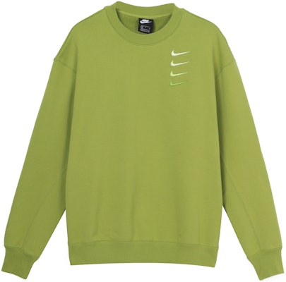 Nike French Terry Swoosh Gradient Crewneck Pullover in Pear Green DB9408-310 Buy Nike French Terry Swoosh Gradient Crewneck Pullover in Pear Green DB9408-310