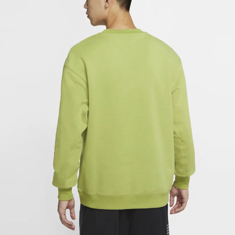 Purchase Nike French Terry Swoosh Gradient Crewneck Pullover in Pear Green DB9408-310