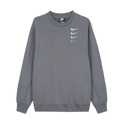 Nike French Terry Swoosh Gradient Sweatshirt Iron Grey Spring Edition DB9408-022