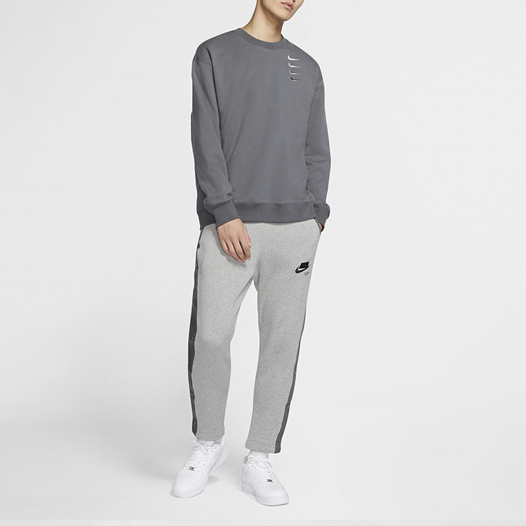Nike French Terry Swoosh Gradient Sweatshirt Iron Grey Spring Edition DB9408-022 圖 4