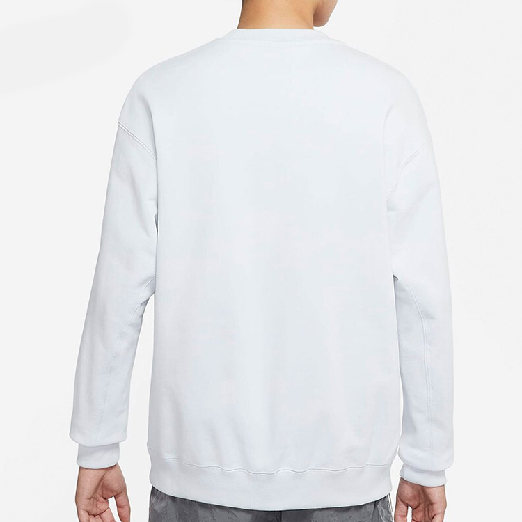 Nike French Terry Swoosh White Gold Embroidered Crewneck Sweatshirt DB9408-043 圖 6