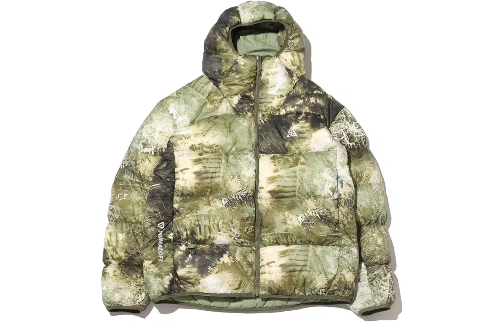 Order Nike Hoodie Full-Print Zip-Up Jaket Unisex Hijau Olive. FB8122-386