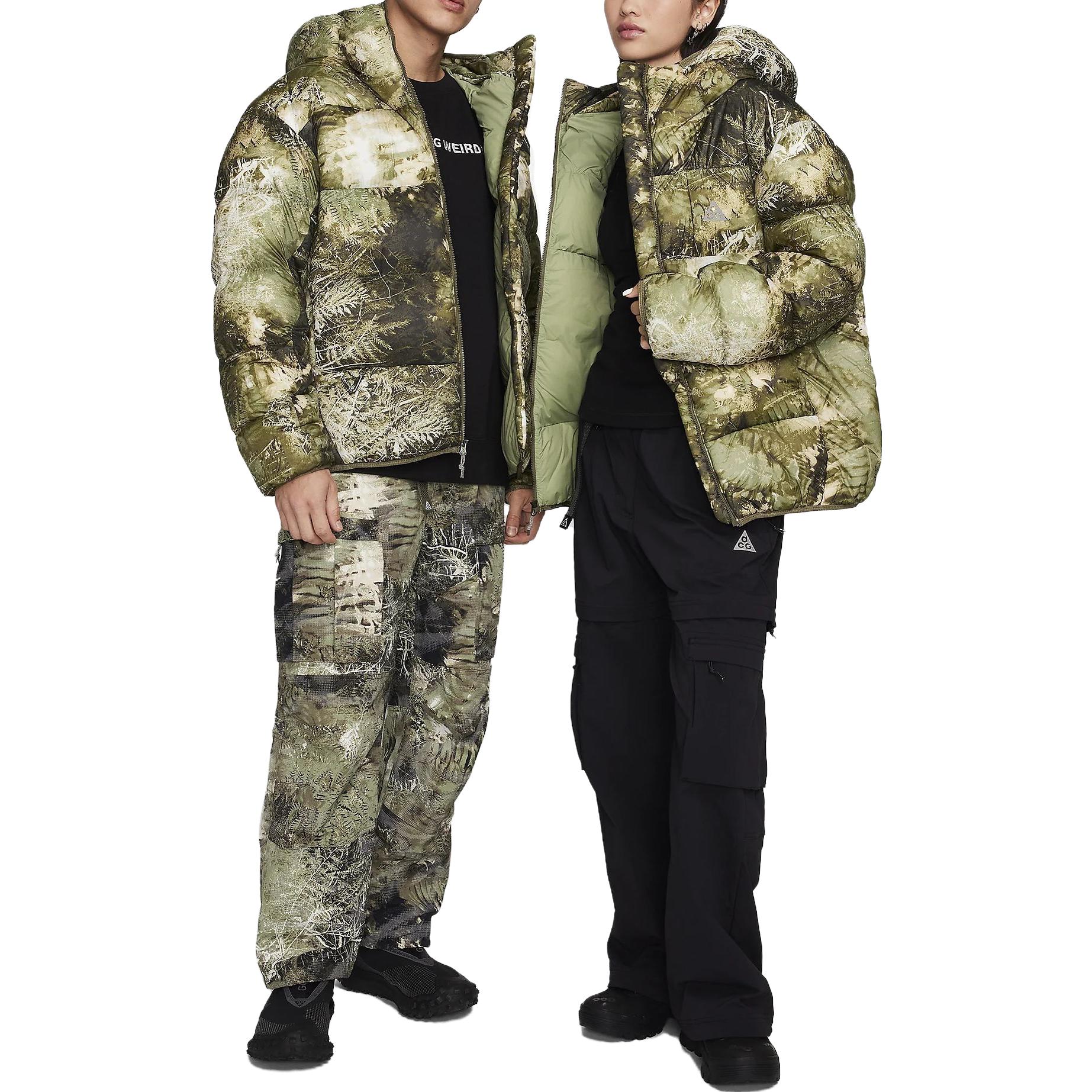 Purchase Nike Hoodie Full-Print Zip-Up Jaket Unisex Hijau Olive. FB8122-386