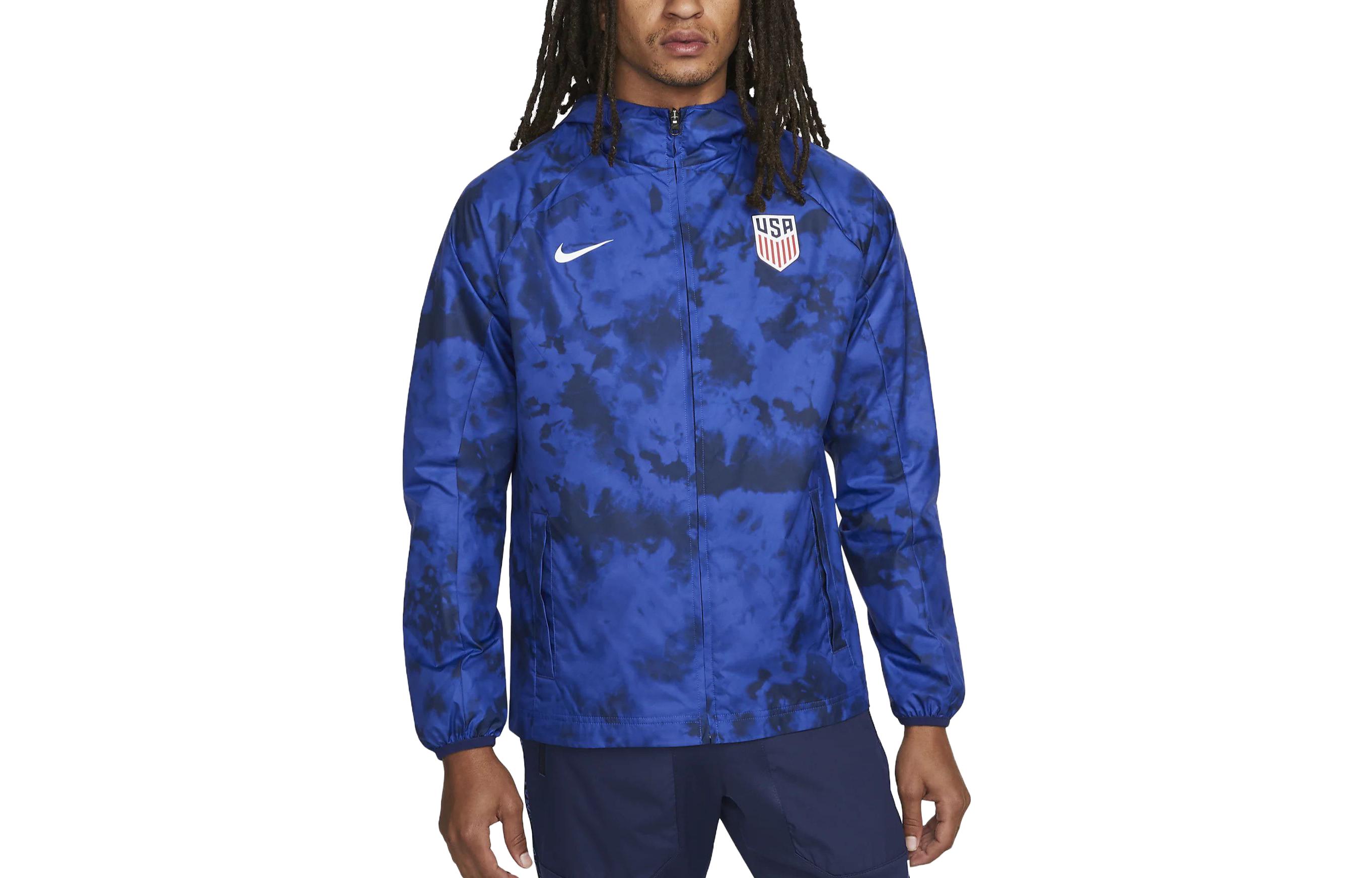 Nike Full-Print Zip Hoodie Jacket Blue DN1084-452