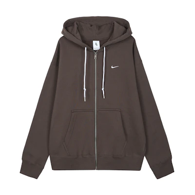 Nike Full-Zip Hoodie Baroque Brown Retro Vintage Style Sweatshirt DR0404-237
