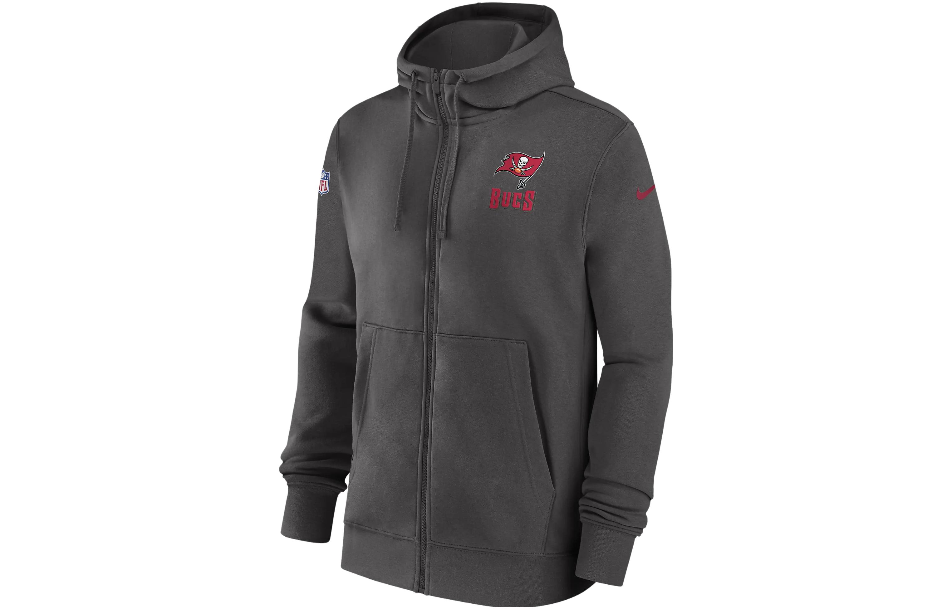 Nike Full-Zip Hoodie with Letter Print Design and Long Sleeves 00MR2DV8B-XNN