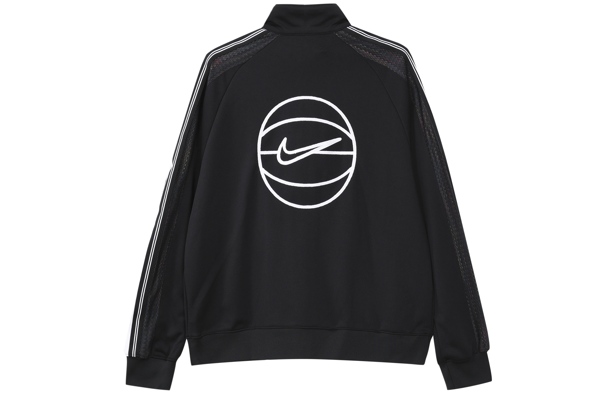 Nike Full-Zip Striped Stand Collar Jacket Black FB7037-010 圖 3