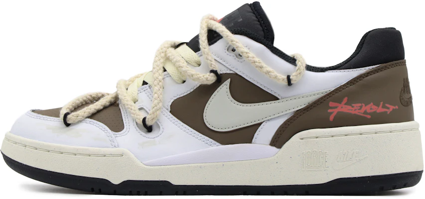 【定製球鞋】Nike Full Force Low 咖啡 BBL 戶外出遊 高街風 潮流舒適 耐磨 低幫 板鞋 男款 白棕 Buy 【定製球鞋】Nike Full Force Low 咖啡 BBL 戶外出遊 高街風 潮流舒適 耐磨 低幫 板鞋 男款 白棕