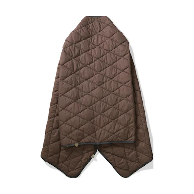 Nike FW22 Quilted Cape Coat Olive Green Solid Color Lace-Up Design DR4773-004