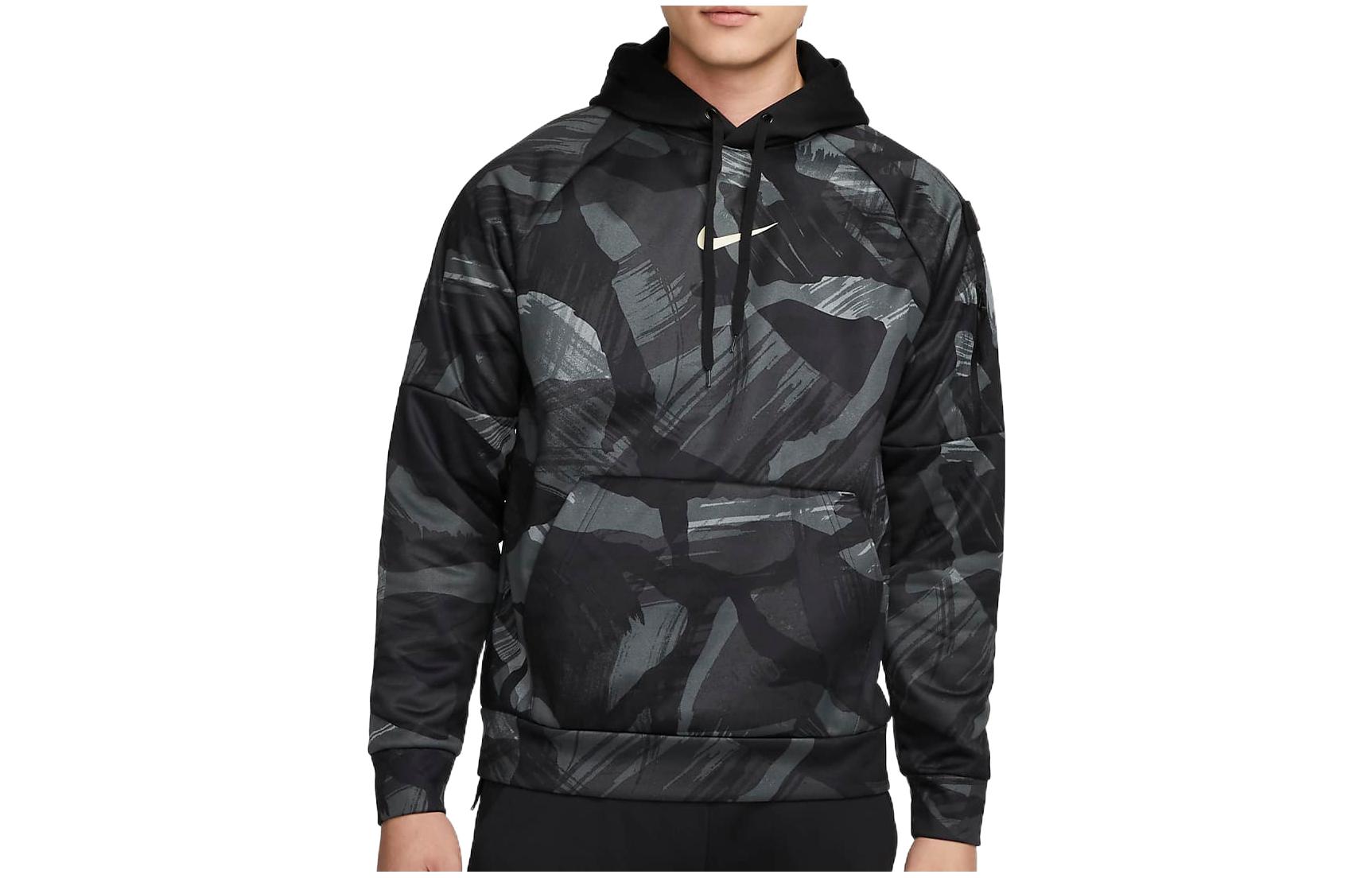 Nike FW22 All-Over Print Retro Pullover Sweatshirt Black DQ6950-010
