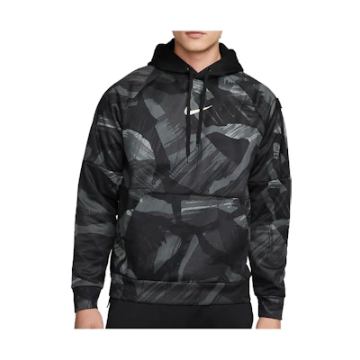 Nike FW22 All-Over Print Retro Pullover Sweatshirt Black DQ6950-010
