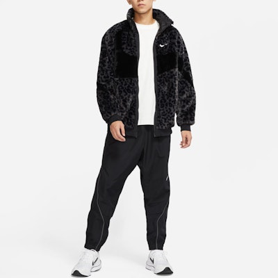 Nike FW22 Black Swoosh Faux Fur Track Jacket DH6685-011 Shop Nike FW22 Black Swoosh Faux Fur Track Jacket DH6685-011