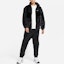 Shop Nike FW22 Black Swoosh Faux Fur Track Jacket DH6685-011