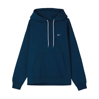 Nike FW22 Unisex Solid Color Pullover Hoodie Blue DA0316-460