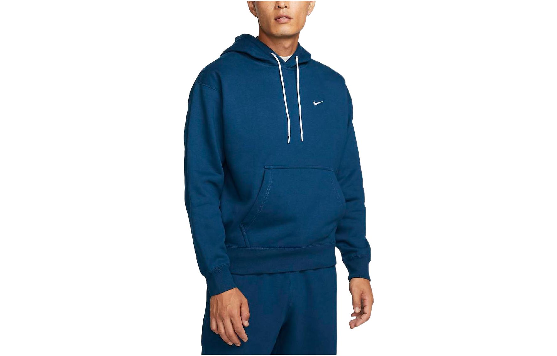 Nike FW22 Unisex Solid Color Pullover Hoodie Blue DA0316-460 圖 4