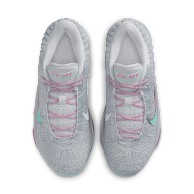 Shop ナイキ G.T. ハッスル 3 EP ウルフグレー/ハイパーピンク/プラチナムティント/ブリーチターコイズ FV5952-006