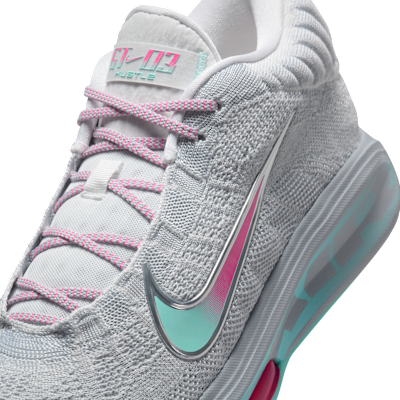 Sizing ナイキ G.T. ハッスル 3 EP ウルフグレー/ハイパーピンク/プラチナムティント/ブリーチターコイズ FV5952-006