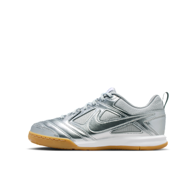 (Youth) Nike Gato LV8 Metallic Silver/White/Gum Light Brown/Metallic Silver II7084-001