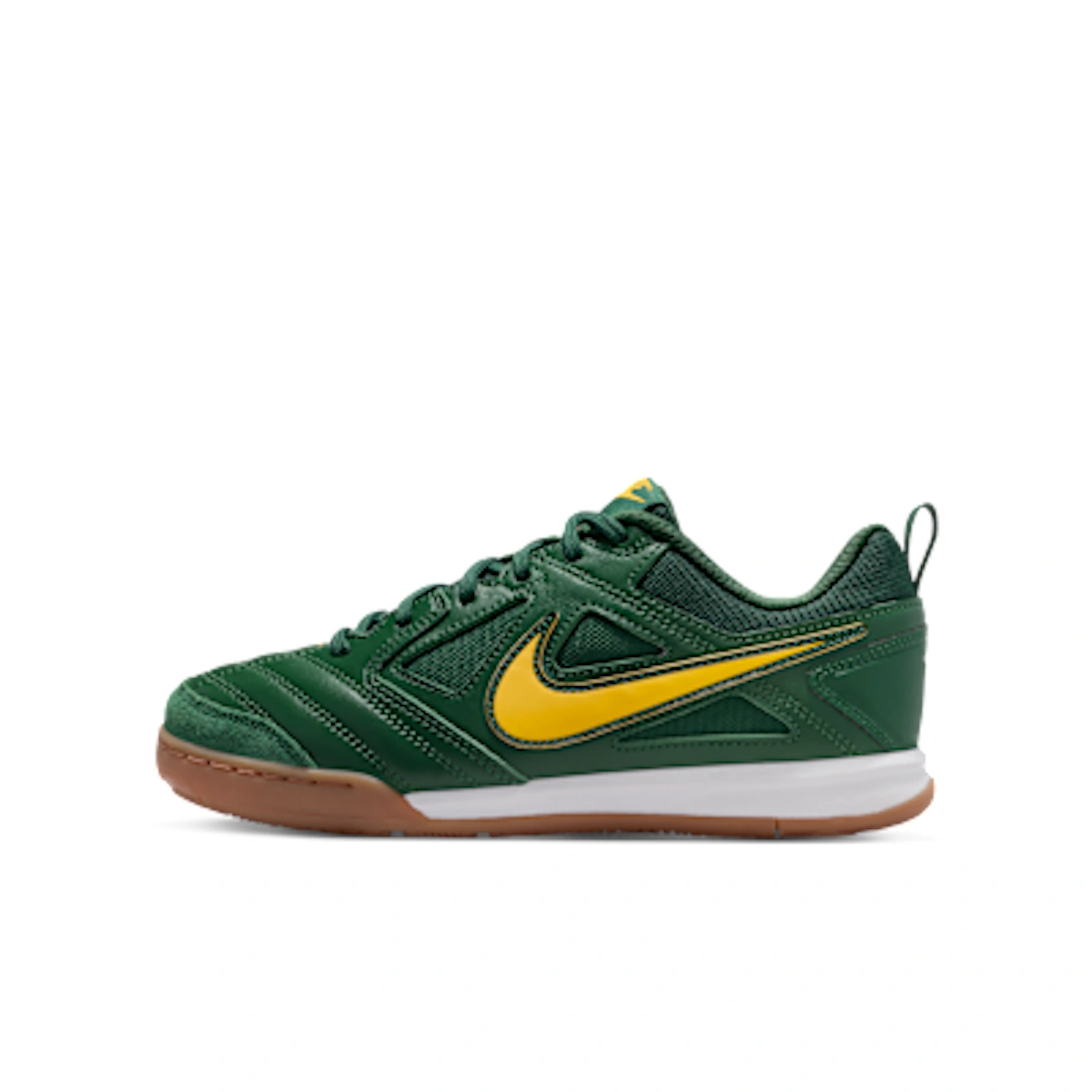 (Youth) Nike Gato Sneakers Fur/White/Gum Medium Brown/Varsity Maize