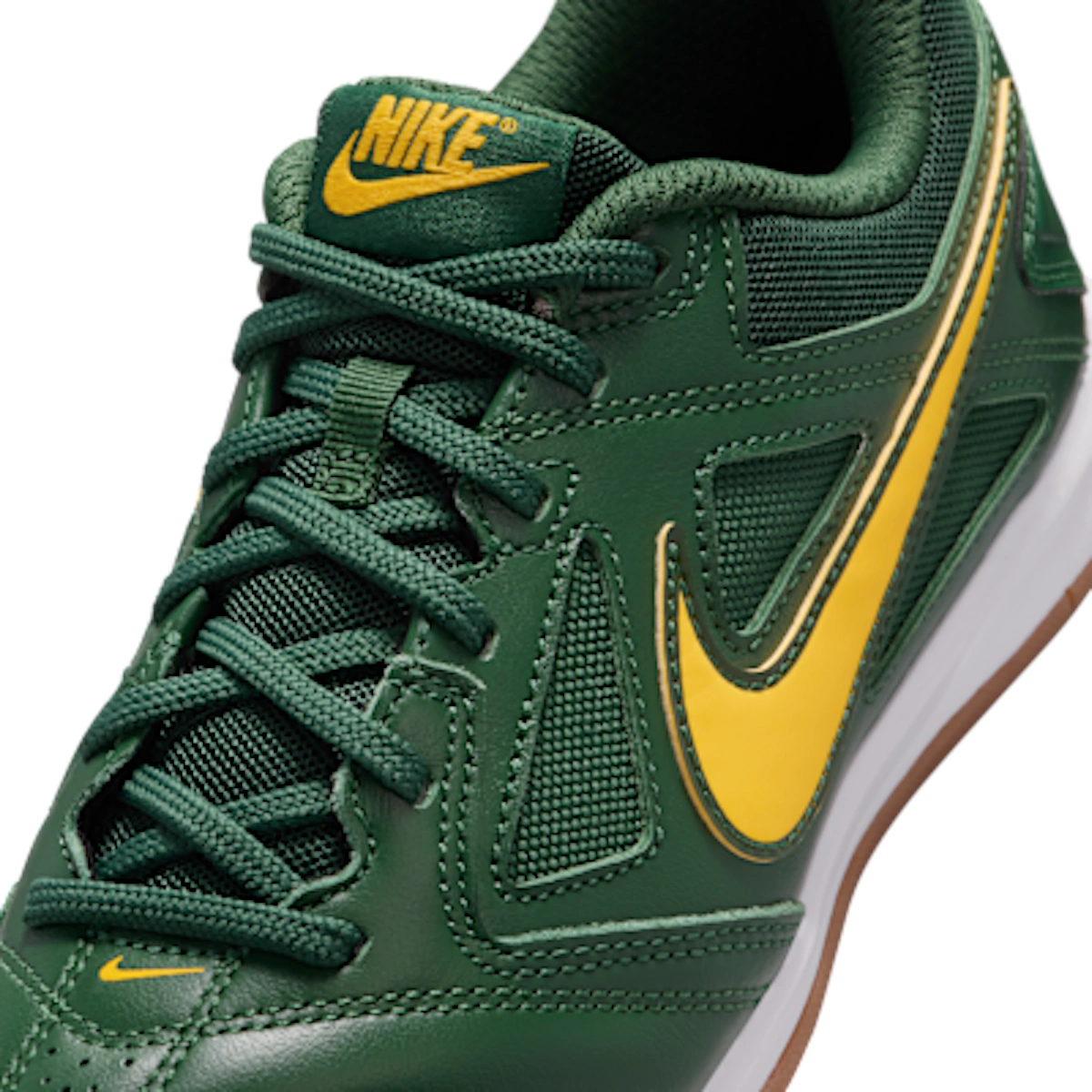 (Youth) Nike Gato Sneakers Fur/White/Gum Medium Brown/Varsity Maize