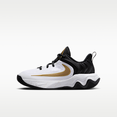 (Youth) Nike Giannis Immortality 4 Black/White/Metallic Gold IH7664-003