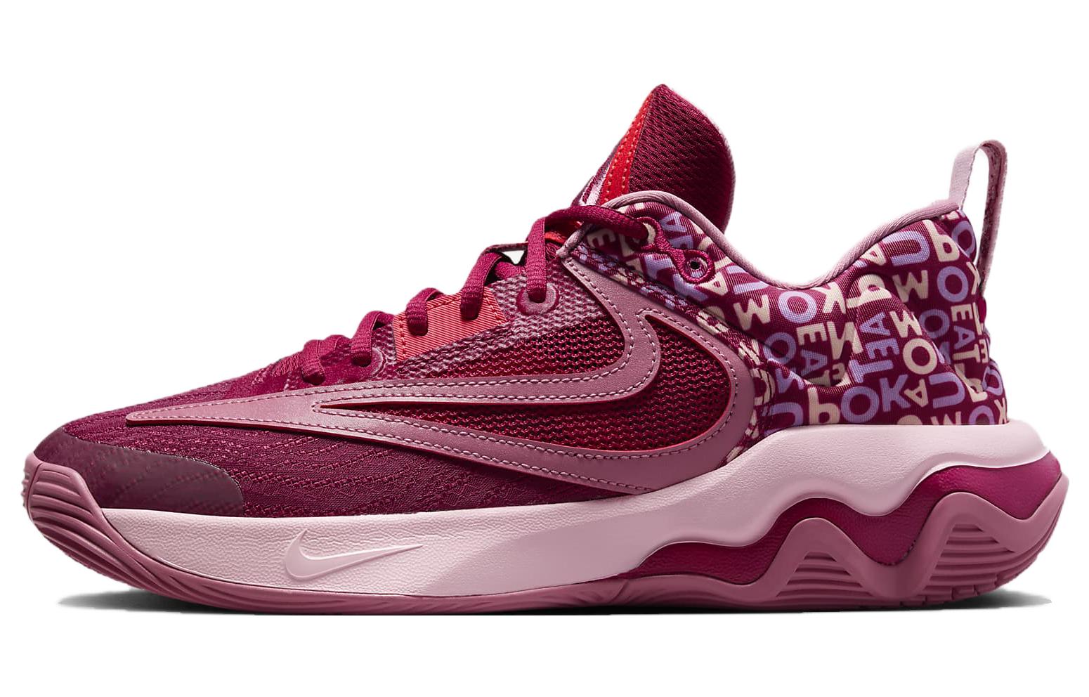 Nike Giannis Immortality Red Purple Low-Top Basketball Shoes Anti-Slip Durable DZ7534-600