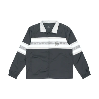 Nike Giannis Retro Zip-Up Stripe Jacket Black Spring Casualwear CK6246-010