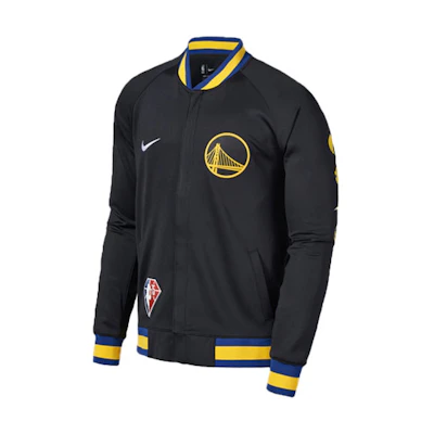 Nike Golden State Warriors Black Baseball Jacket. DB2448-010