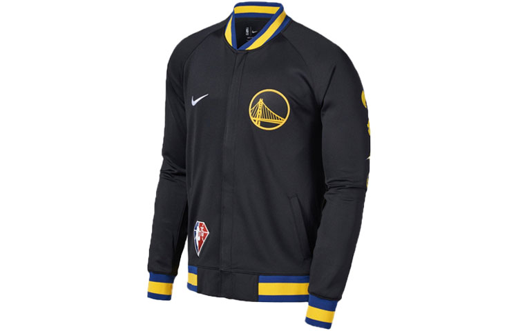 Nike Golden State Warriors Black Baseball Jacket. DB2448-010 圖 2