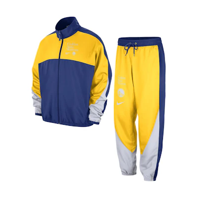Nike Golden State Warriors Courtside Jacket & Jogger Set Corduroy Blue . FD8552-495