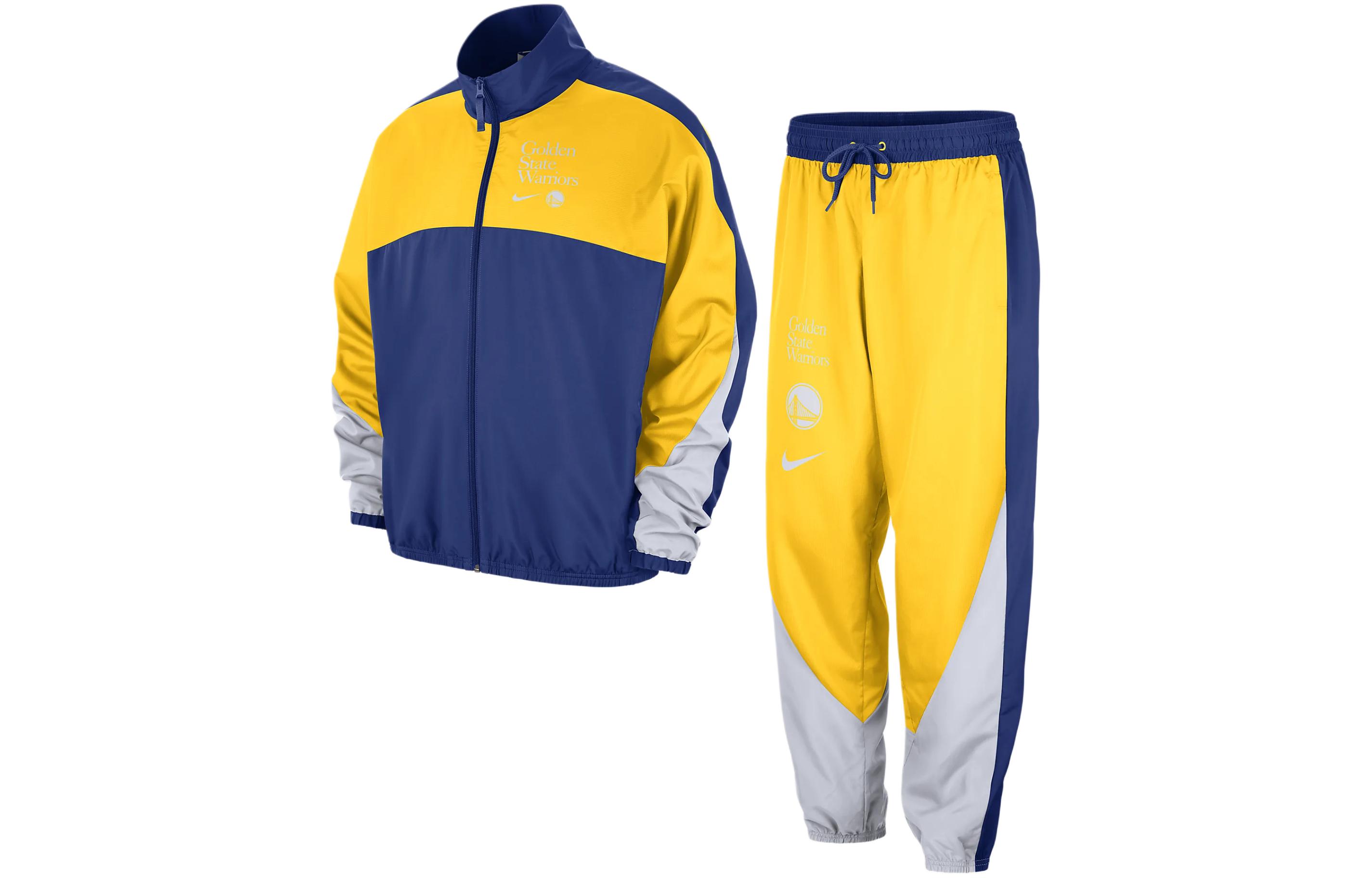 Nike Golden State Warriors Courtside Jacket & Jogger Set Corduroy Blue . FD8552-495 圖 2