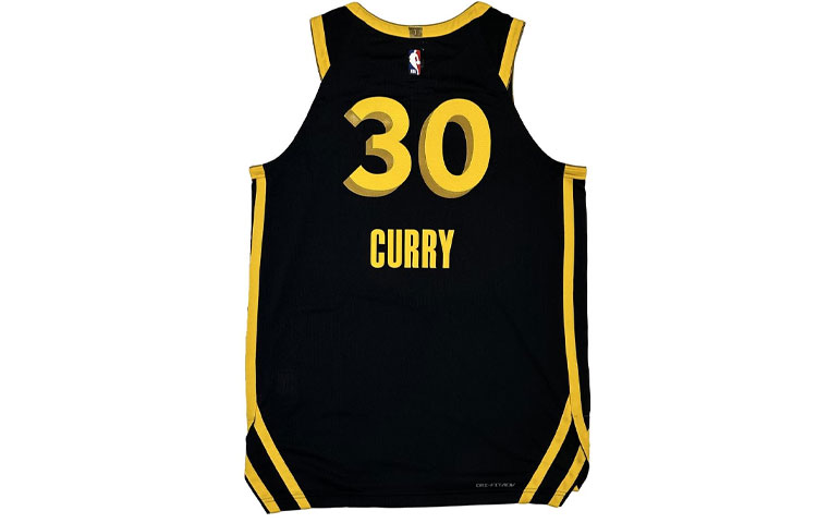 Lookbook ナイキ ゴールデンステートウォリアーズ カリー #30 シティエディション ジャージ 黒/黄 DX8759-010