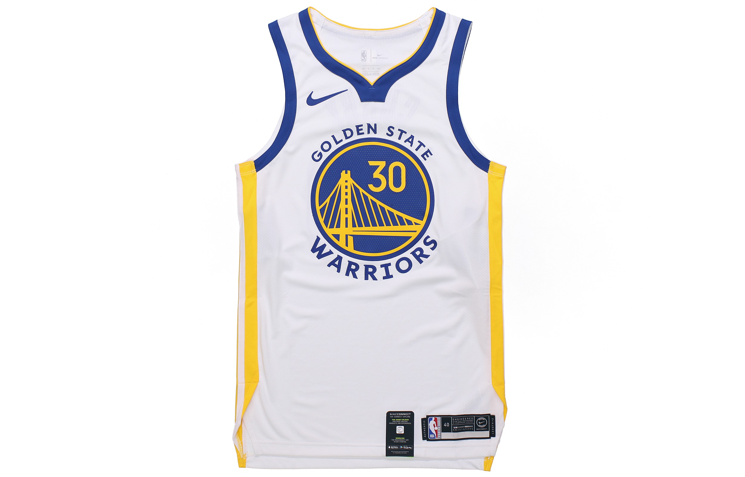 Order Nike Golden State Warriors NBA Jersi Authentic Curry #30 Retro Putih AV4921-100