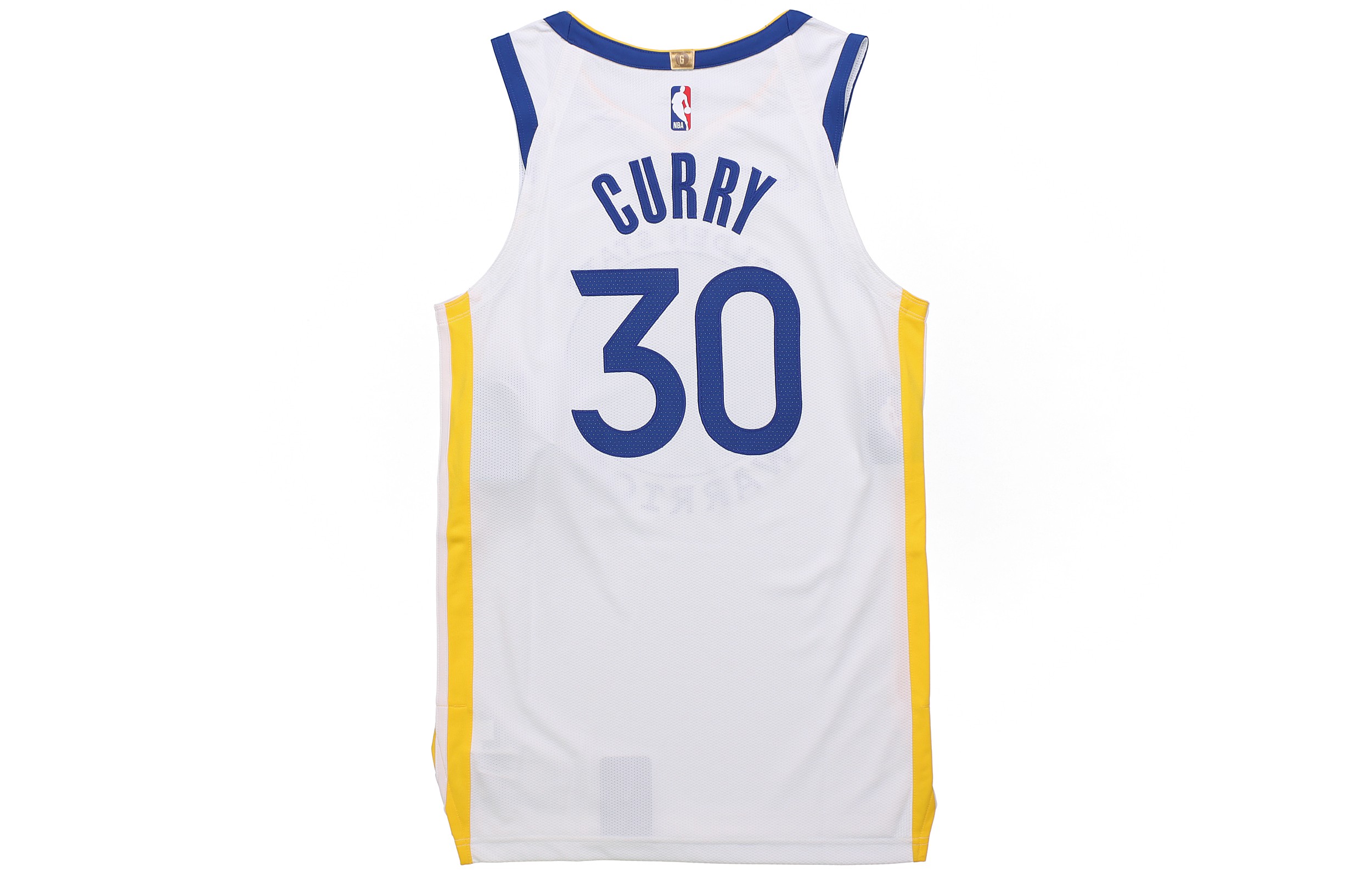 Lookbook Nike Golden State Warriors NBA Jersi Authentic Curry #30 Retro Putih AV4921-100