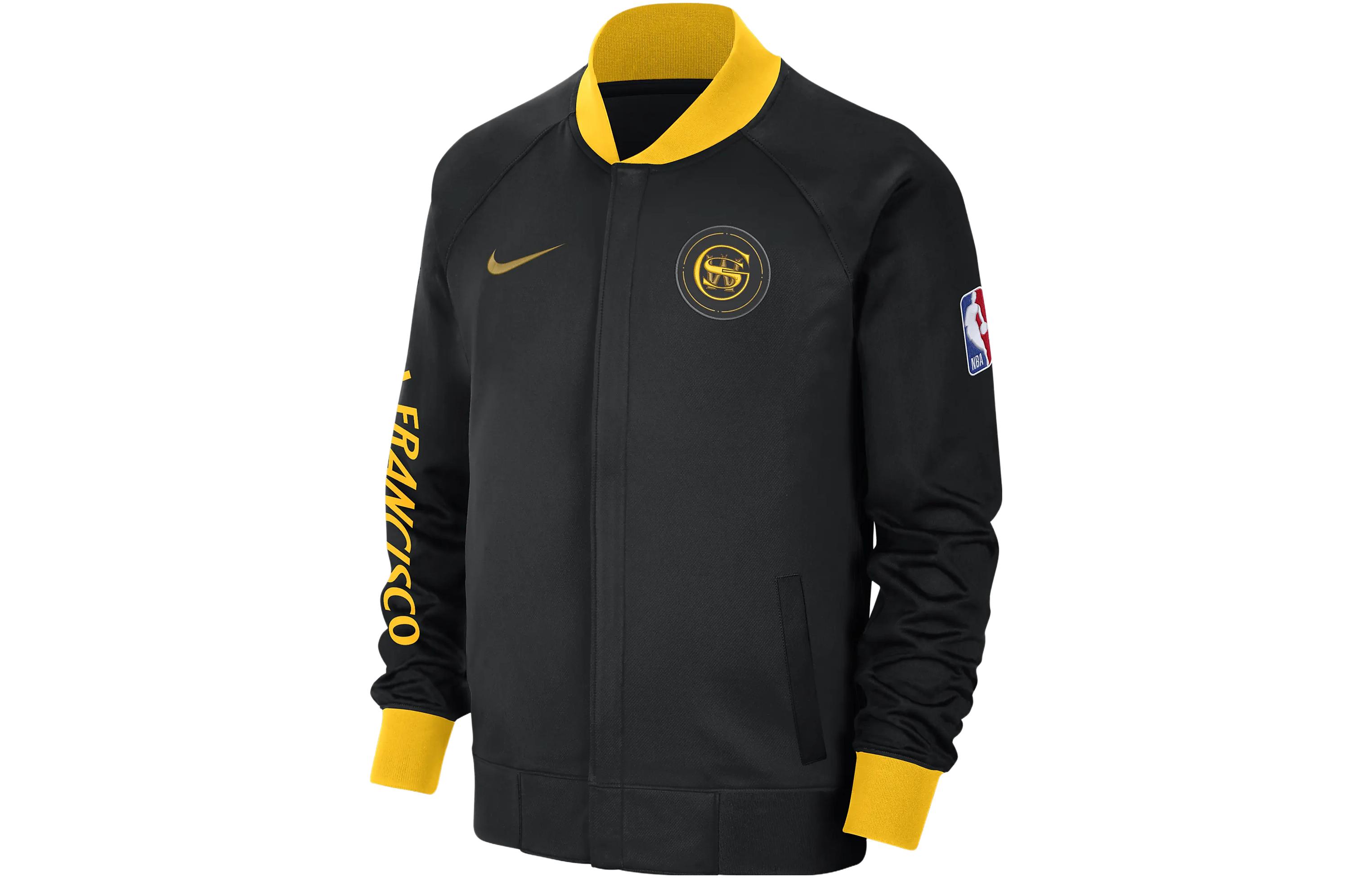 Nike Golden State Warriors Showtime City Edition Retro Jacket Black  FB3512-010