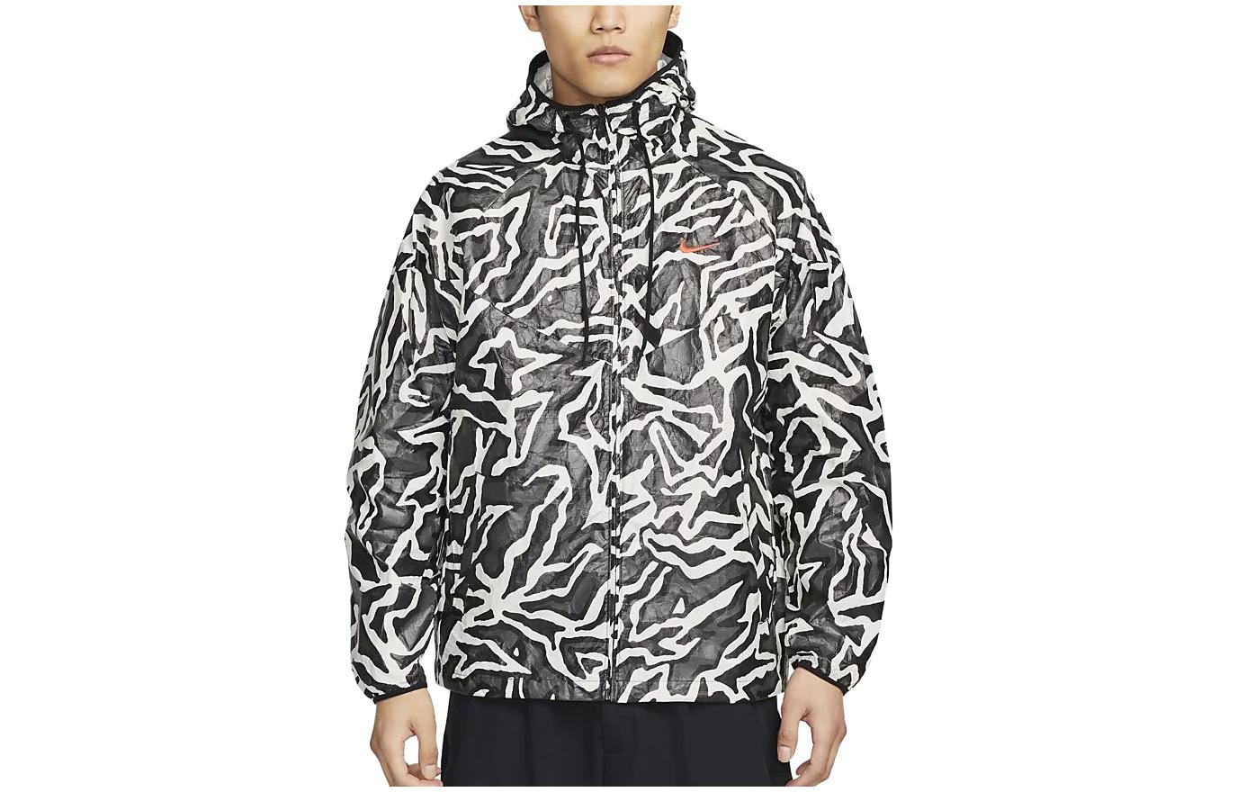 Nike Graphic Print Zip Hoodie Jacket  Dark Smoke Grey DX0036-060 圖 2