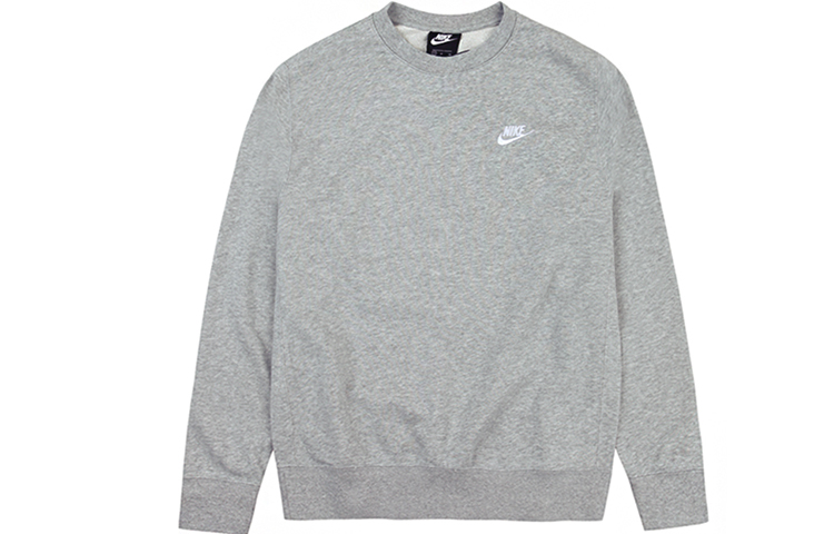 Nike Gray Casual Long-Sleeve Pullover Sweatshirt BV2666-063
