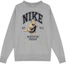 Order Nike Gray Crewneck Sweatshirt with Lettering and Animal Print Design HV1063-063