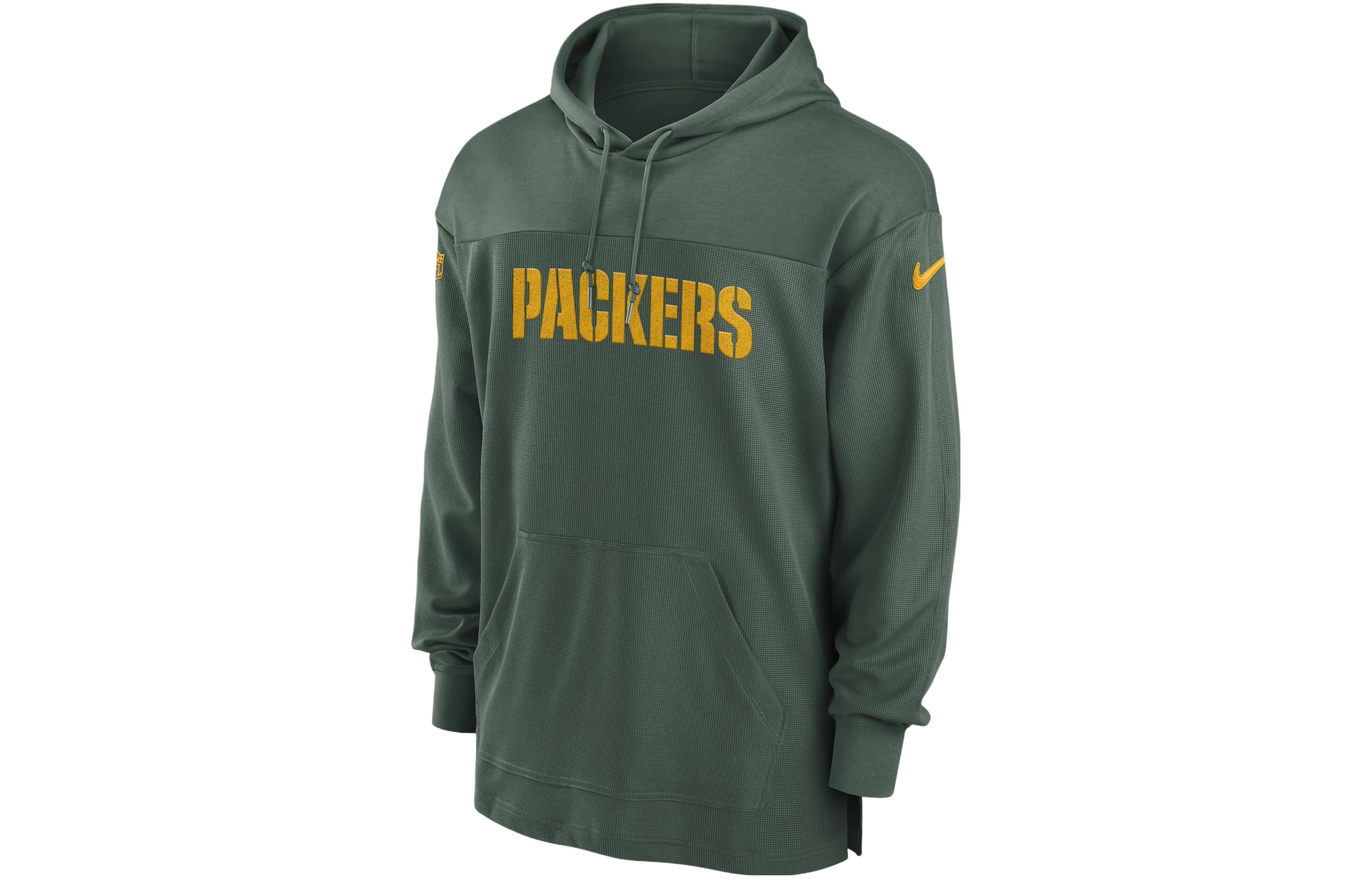 Nike Green Bay Packers Sideline Embroidered Hoodie Green Mens 00MO3EE7T-BVK