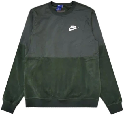 Nike Baju Sweatshirt Crewneck Hijau Colorblock AQ7260-332 Buy Nike Baju Sweatshirt Crewneck Hijau Colorblock AQ7260-332