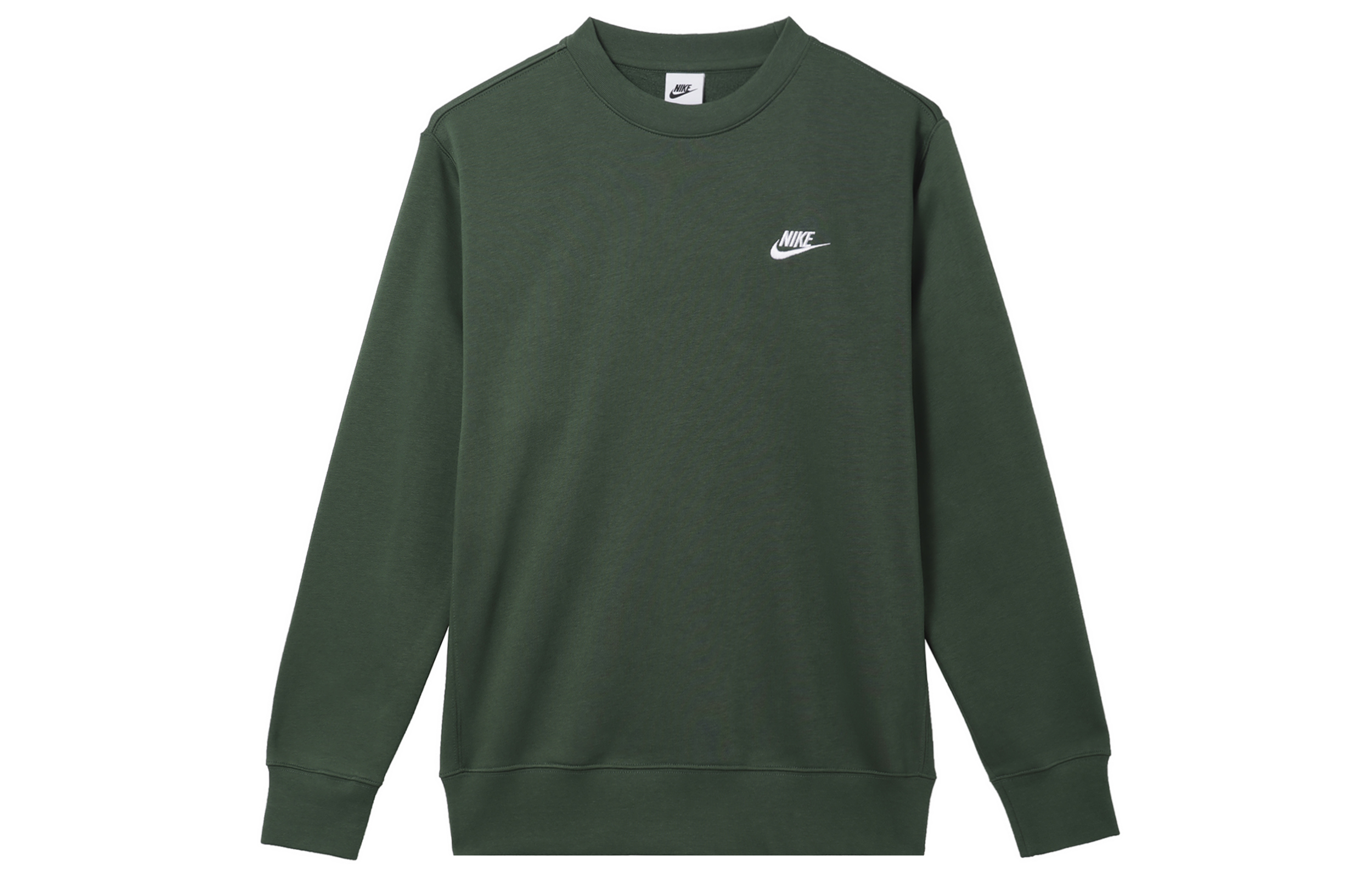 Nike Green Crewneck Embroidered Logo Pullover Sweatshirt BV2663-323
