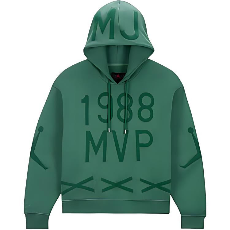 Nike Green Lettered Hoodie Long Sleeve Casual Unisex Sweatshirt FZ7515-398