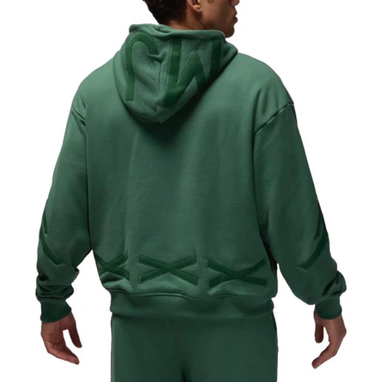 Nike Green Lettered Hoodie Long Sleeve Casual Unisex Sweatshirt FZ7515-398 圖 5