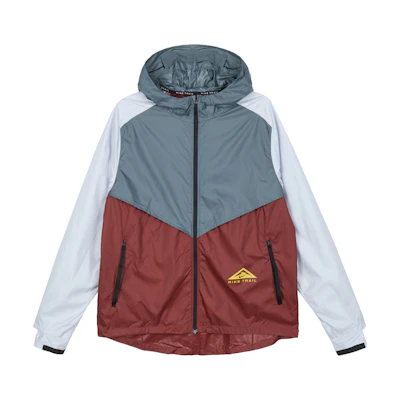 Nike Green Running Jacket with Logo Print and Patchwork Design CZ9055-387