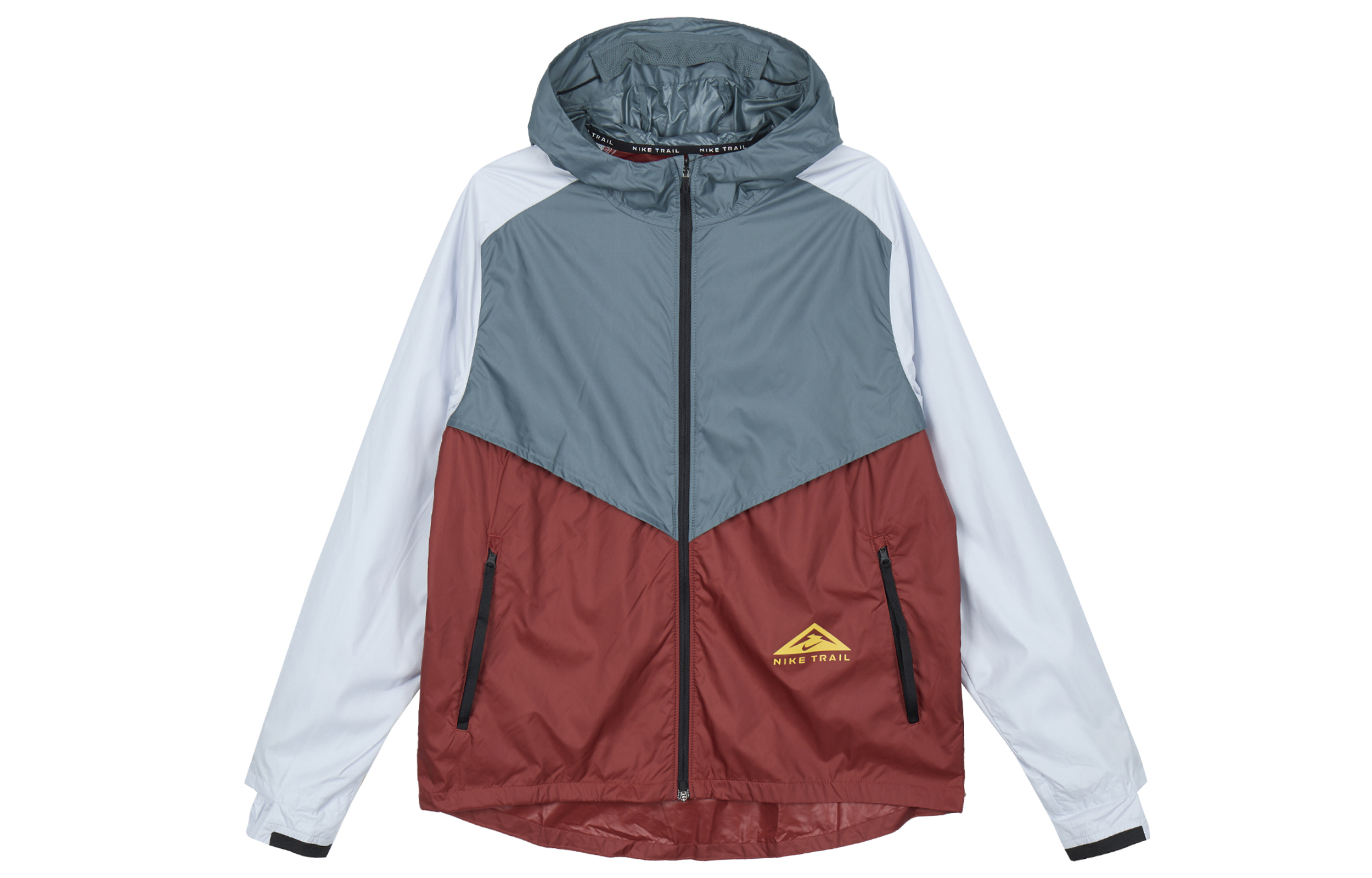 Nike Green Running Jacket with Logo Print and Patchwork Design CZ9055-387 圖 2