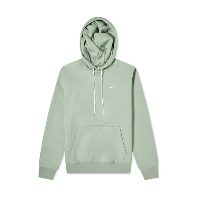 Nike Green Solid Logo Hoodie Casual Pullover Long-Sleeve Sweatshirt CV0552-006