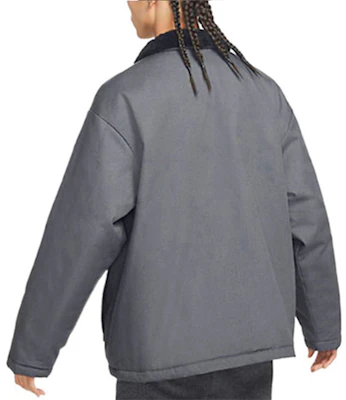 나이키 회색 자수 로고 플리스 카라 긴팔 재킷 FD6683-068 Details for 나이키 회색 자수 로고 플리스 카라 긴팔 재킷 FD6683-068