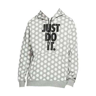 Nike Grey Polka Dot Letter Print Pullover Hoodie BV5531-063