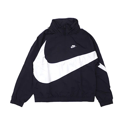 Nike Half-Zip Big Swoosh Jacket Black US Edition AJ1404-010